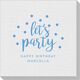 Confetti Dots Let's Party Linen Like Napkins Image 4 of 5
